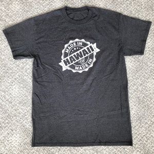 Made In Hawaii Shaka Hang Loose Hand Sign Gray Men's Medium T-Shirt